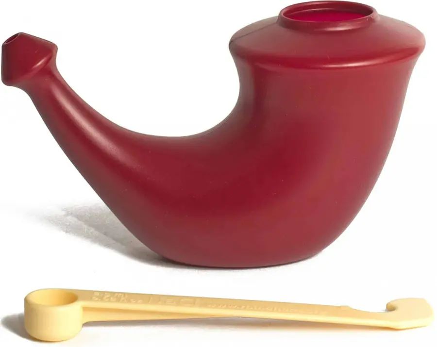 8669_RHINO HORN KONVICKA NA VYPLACH NOSU CERVENA 1 KS